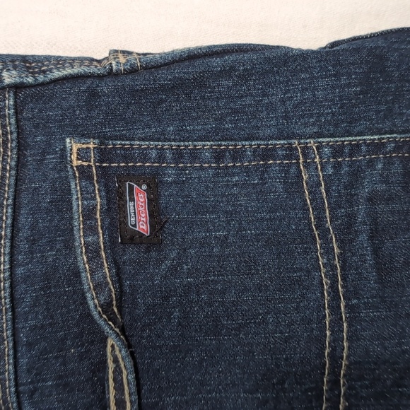 Dickies Dark Wash Men's Carpenter Jeans Size 38x34 - Picture 3 of 4